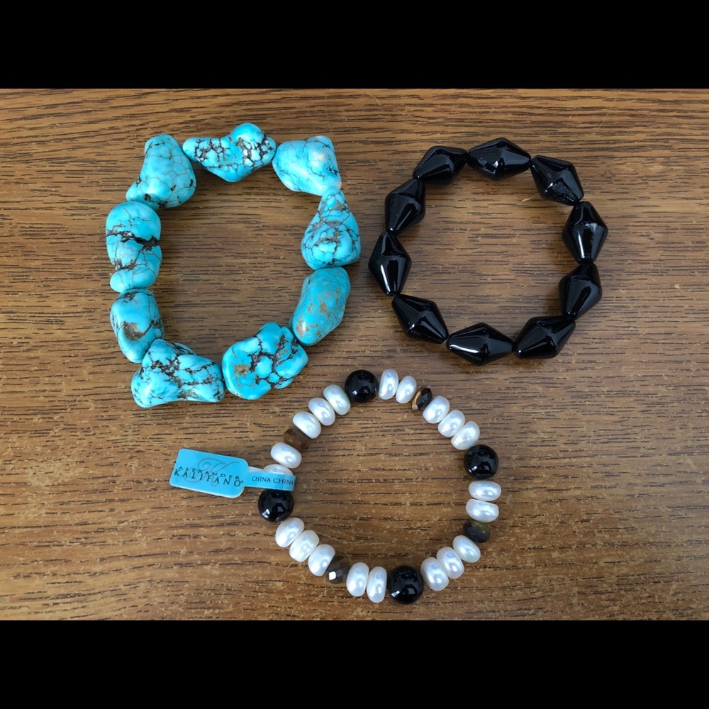 Set of 3 Bracelets Turquoise Alexander Kalifano